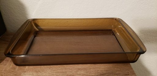 Corning PYREX Amber Cake Pan Dish