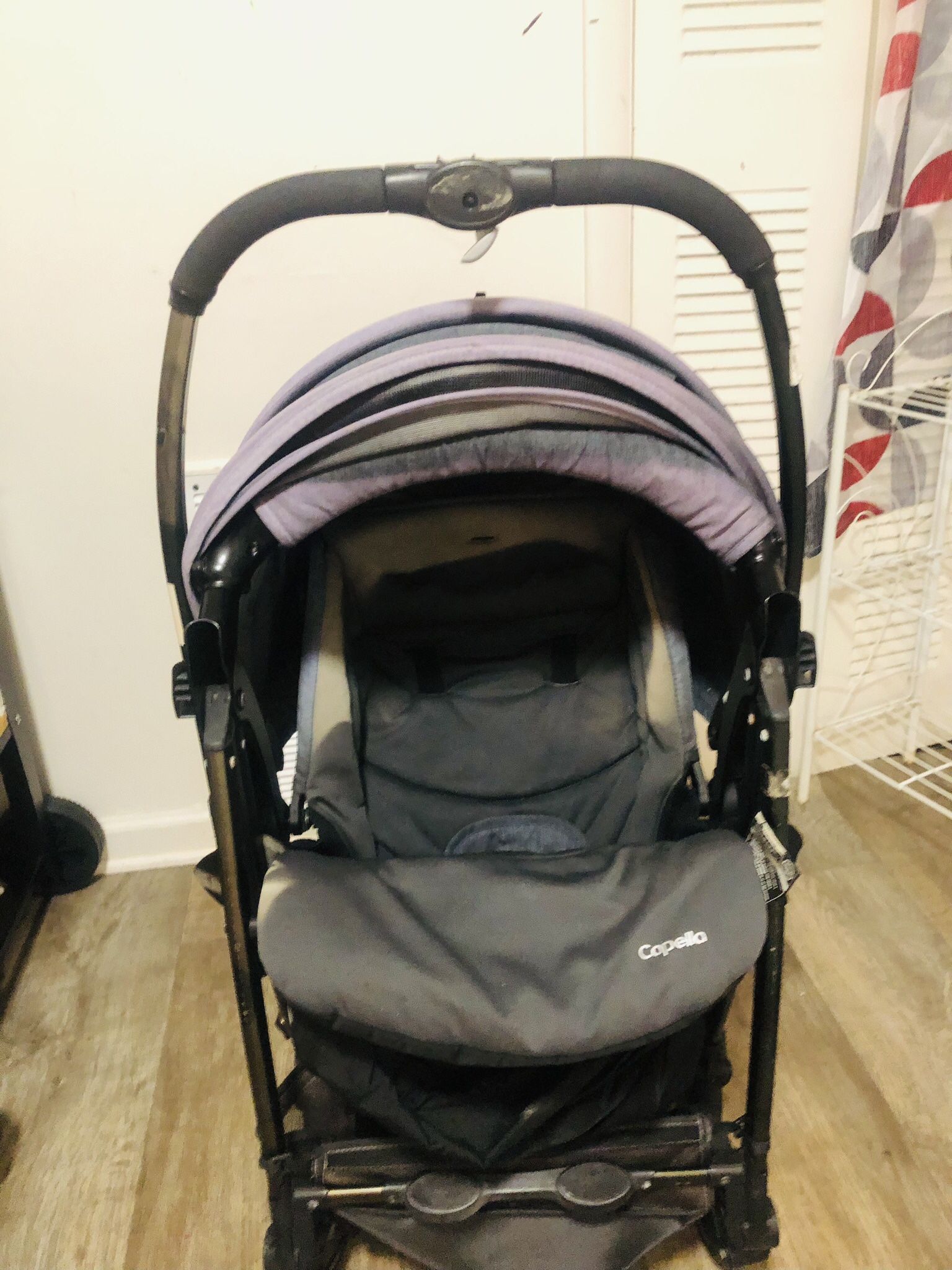 Gray Baby Stroller 