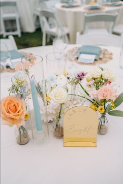 Bud Vases & Silk Flowers