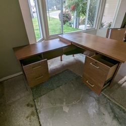  Secretary Desk With Extension