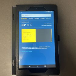 Amazon Fire HD 8 (7th Generation) 16GB Wi-Fi 8" Tablet-SX034QT-WITH CASE(bundle)