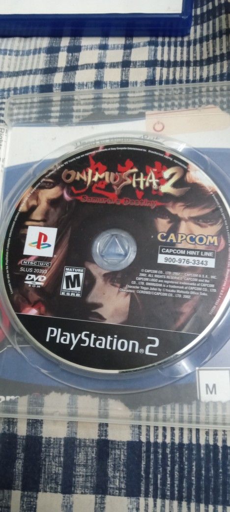 PS2 Onimusha 2 Game $40 With SAME DAY SHIPPING THROUGH OFFERUP