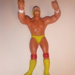 WWF HULK HOGAN BENDIE Action Figure Figurines WWE - Vintage 80's Toy 1985 Wrestling 