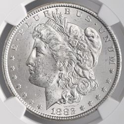 1882-CC $1 MORGAN SILVER DOLLAR CARSON CITY MINT STATE