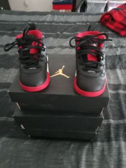 Jordan Jumpman Toddler Sneakers Black Red