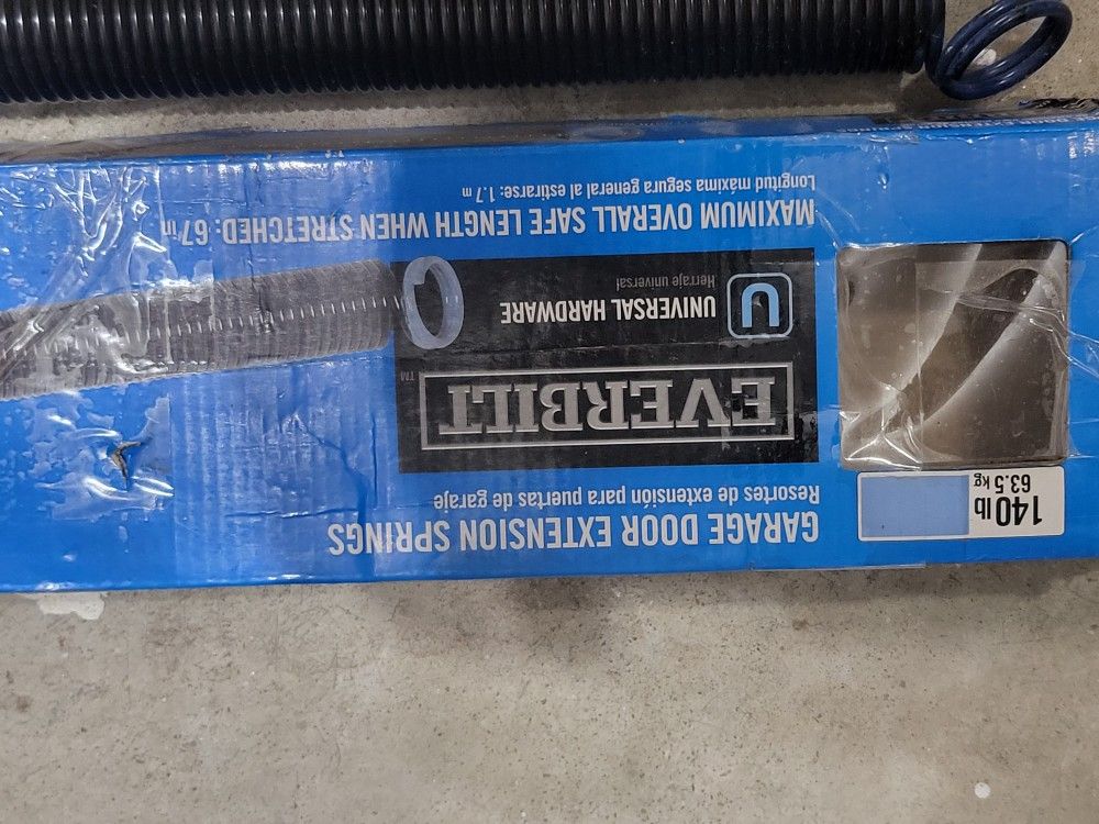 Garage door extension springs