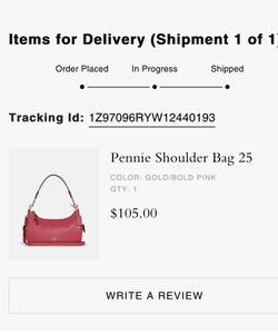 Coach+Pennie+Leather+Shoulder+Bag+-+Pink for sale online