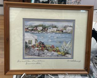 Hamilton Harbour, Bermuda by  Carole Holding , 1979 signed print