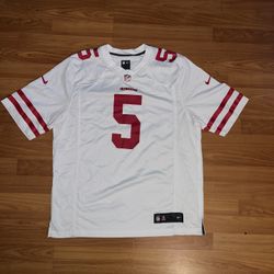 San Francisco 49ers NFL Trey Lance Men's On Field Game Jersey Size Large 