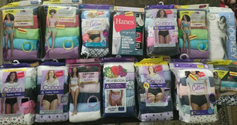 Fruit of the loom Hanes womans briefs size 8,7,6