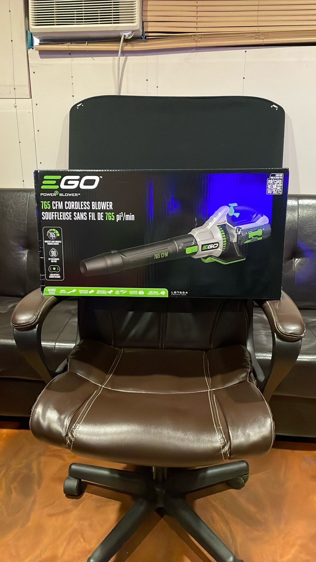 EGO POWER+Cordless Blower 56-volt 765-CFM 200-MPH Battery Handheld Leaf Blower 5.0 Ah