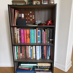 Four Level Wooden Bookshelf