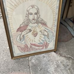 vintage handmade religious decor