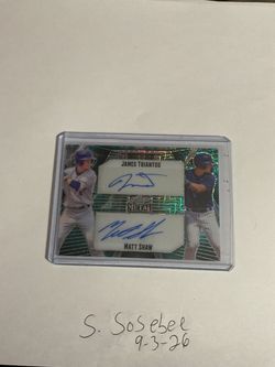 James Triantos & Matt Shaw 2023 Leaf Metal Platinum Crystal Dual Auto RC 1/2.  SSP