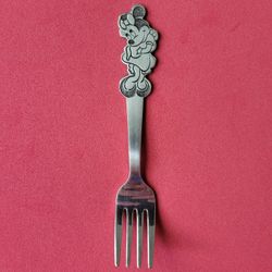 Vintage Used Minnie Mouse Youth Fork Walt Disney Stainless 