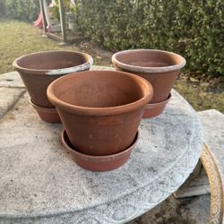 3 Ceramic Pots
