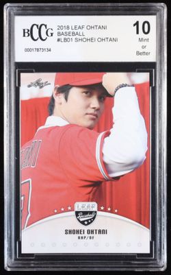 2018 Leaf Shohei Ohtani Retail Red #2 RC BCCG 10