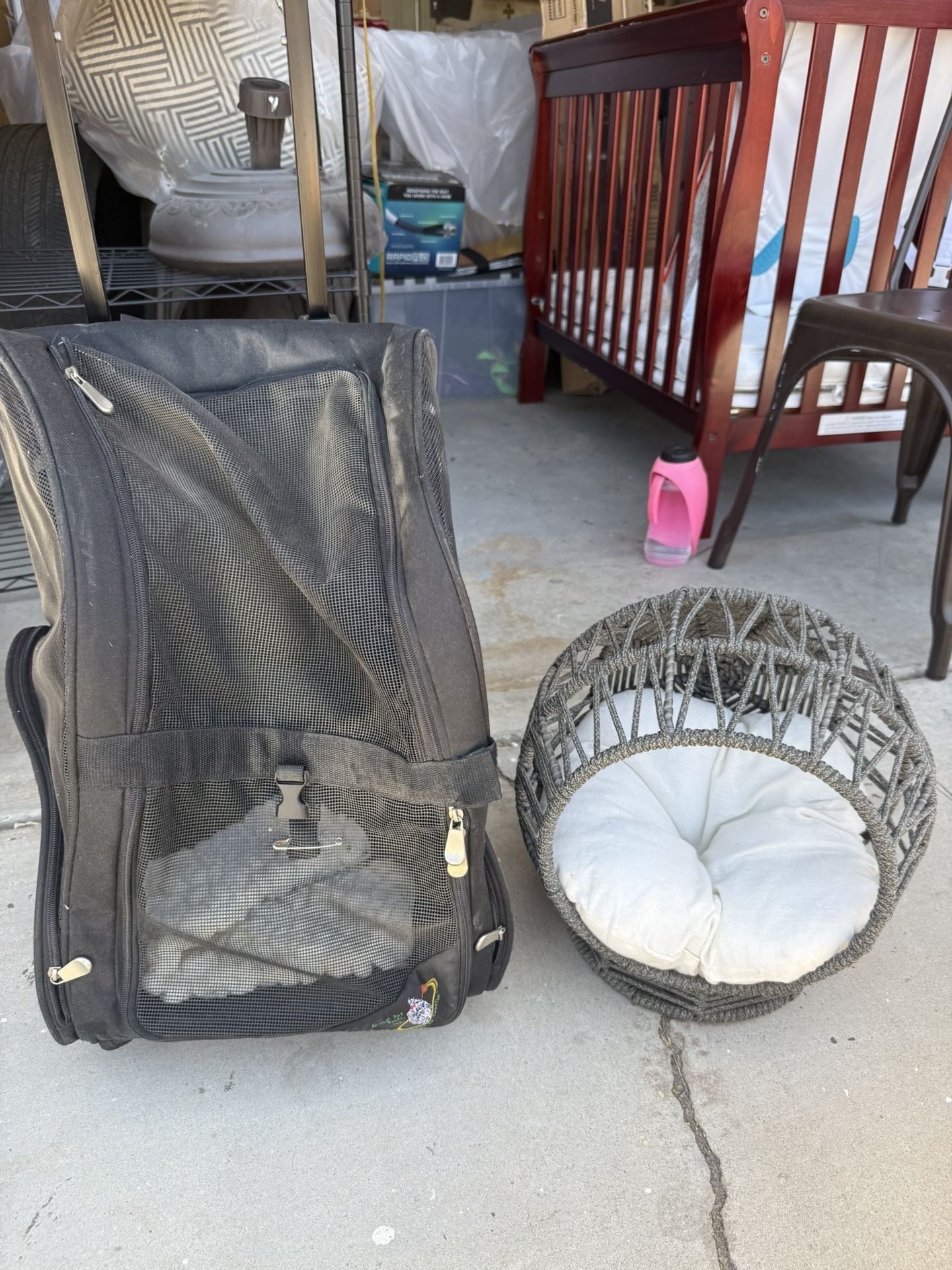 Pet Bed And Pet Carrier