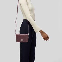 Tory Burch Burgundy Mini Crossbody Bag (Gently Used)