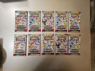 Pokemon Tcg Prismatic Evolutions Booster Pack Lot 10