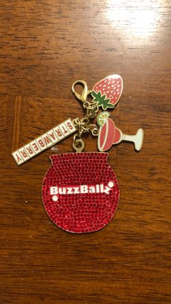 BuzzBallz Strawberry keychain purse charm prize