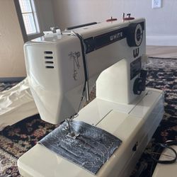White Sewing Machine 