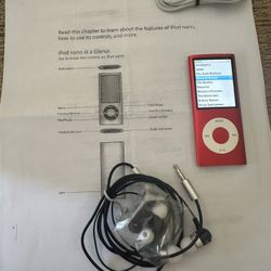 Apple iPod Nano Product Red 8gb 4th Generation With New Accessories 