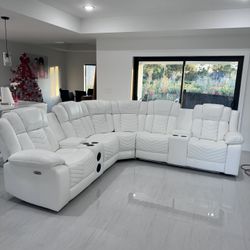 Brand New Power Reclining Sectional Sofa / Sofa Seccional Reclinable Nuevo a Estrenar … Fast 🚚