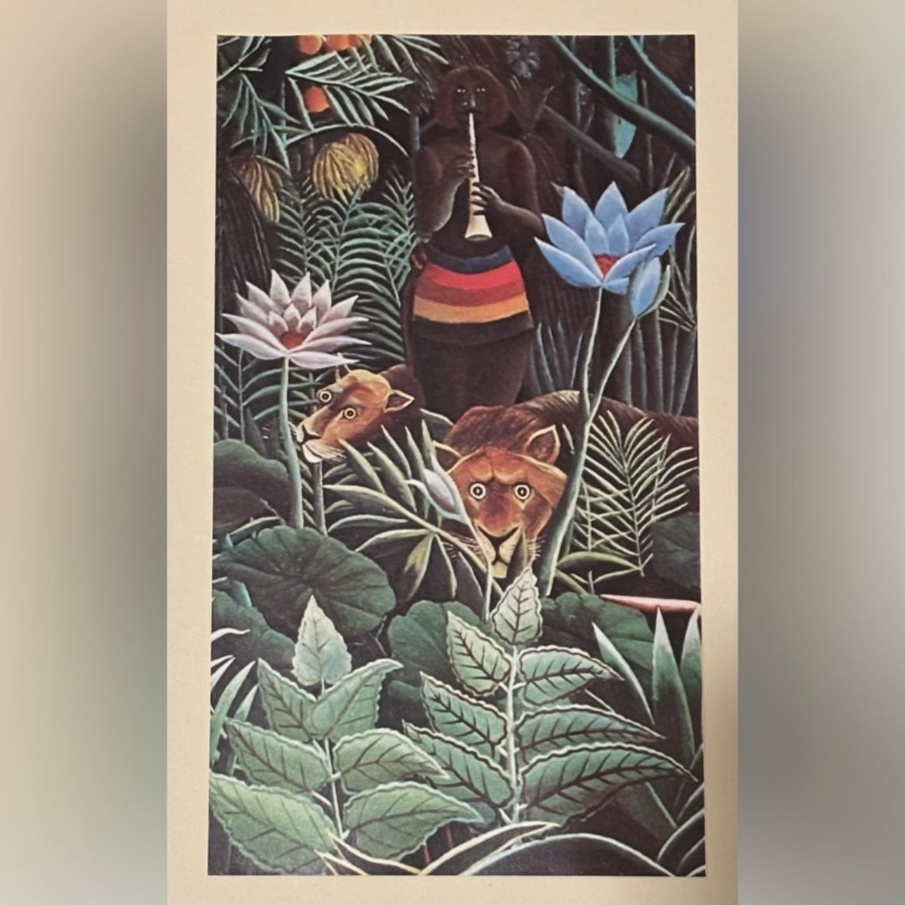 THE DREAM, 1910 Henri Rousseau Fine French Art Print Original 1975 Vintage COA Certificate of Authenticity Original Antique Italy Printed Collectible