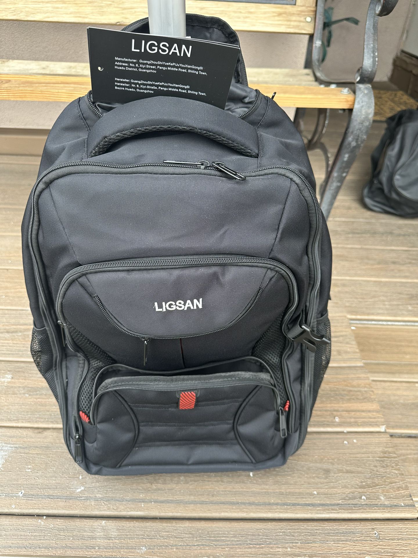 New Ligsan Rolling Travel Backpack