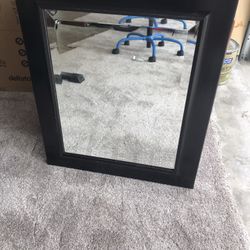 Vintage Wood Frame Mirror 