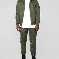 Fashion nova MENS Winson Fleece Jogger Pant - Olive  SMALL NEW 