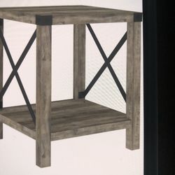 Two Modern End Tables 