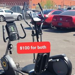 Proform Elliptical + Recumbent Exercise bike combo - 100$ for both - 100$ por los 2 