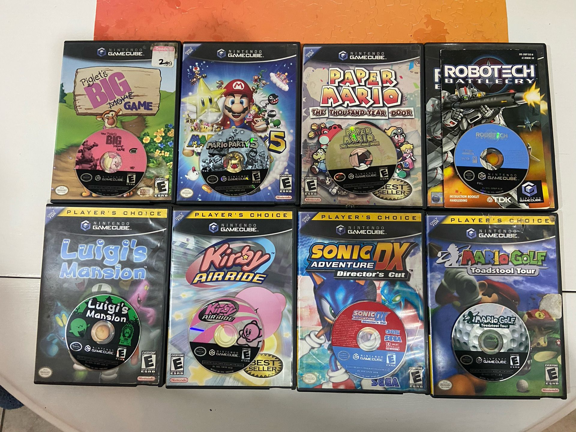Gamecube Games - No Manuals - All Tested And Working
