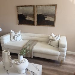 Sofa with Aram chair