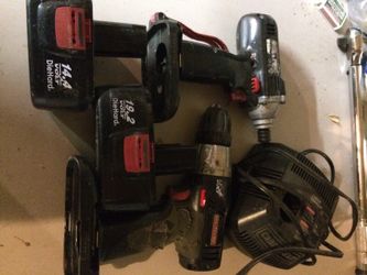 Craftsmans drill and impact set