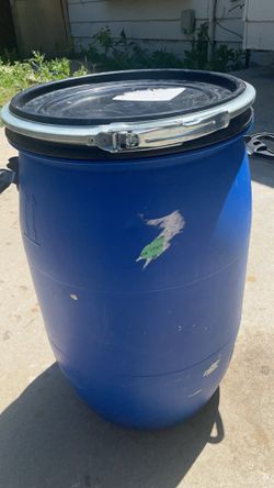 Brand New Blue Plastic Drum
