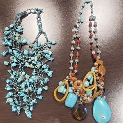 Two Vintage Turquoise Necklaces