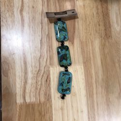 Large Rect. Beads With Butterflies 