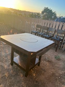 Wood Table with 4 chairs