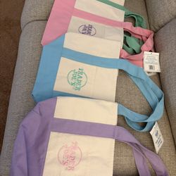 Trader Joes mini tote Pastel Bags 
