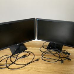 Two 24” AOC Monitors