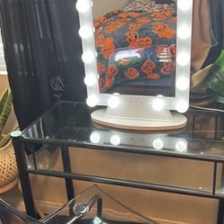 Vanity Mirror, Table And Chair