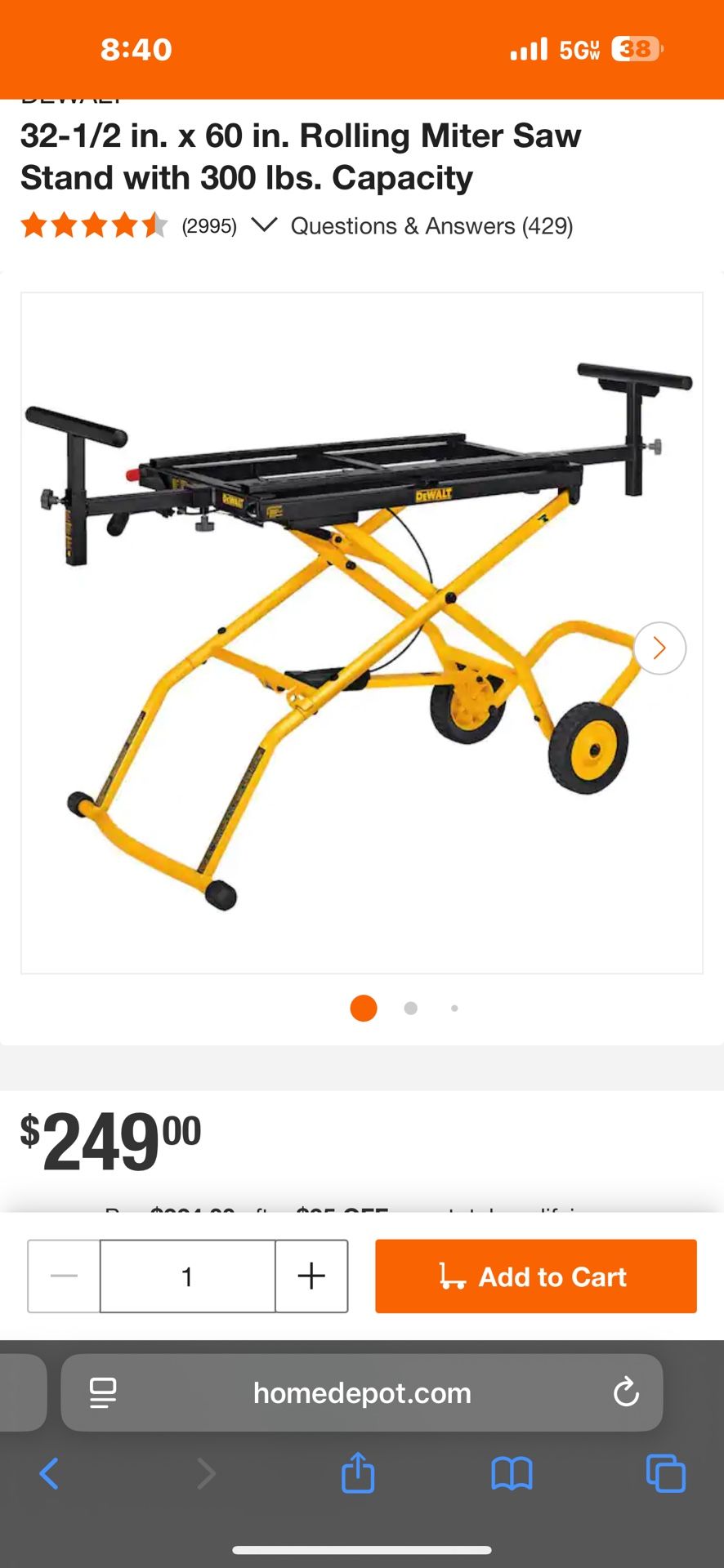 Dewalt Chop Saw 12 Inch Double Bevel With Stand