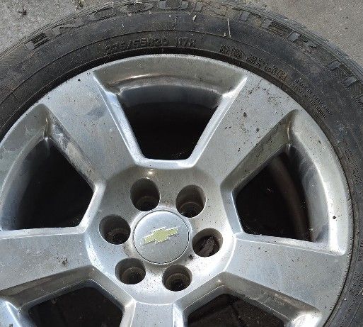Stock Silverado OEM 20"  Rim And Tire