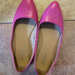 Fuchsia Hot Pink Pointed Flats