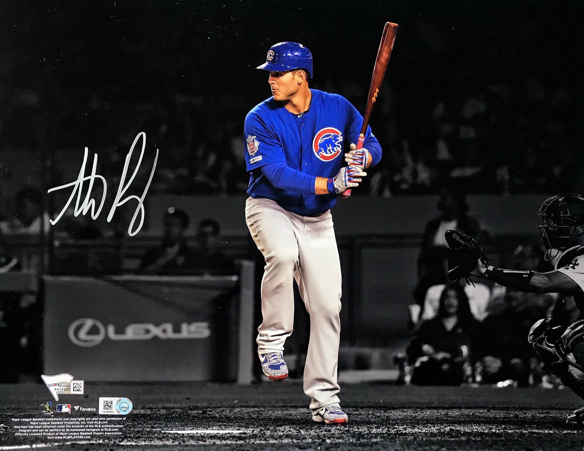 Anthony Rizzo Chicago Cubs Signed 11x14 Photo 2016 World Series Autograph —MLB + Fanatics COA 