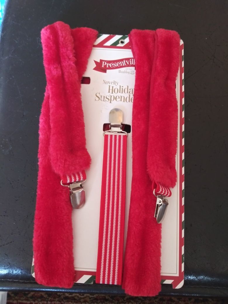 Novelty Santa Holiday Suspenders