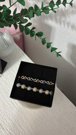 14k Gold Filled 2 tone bracelets